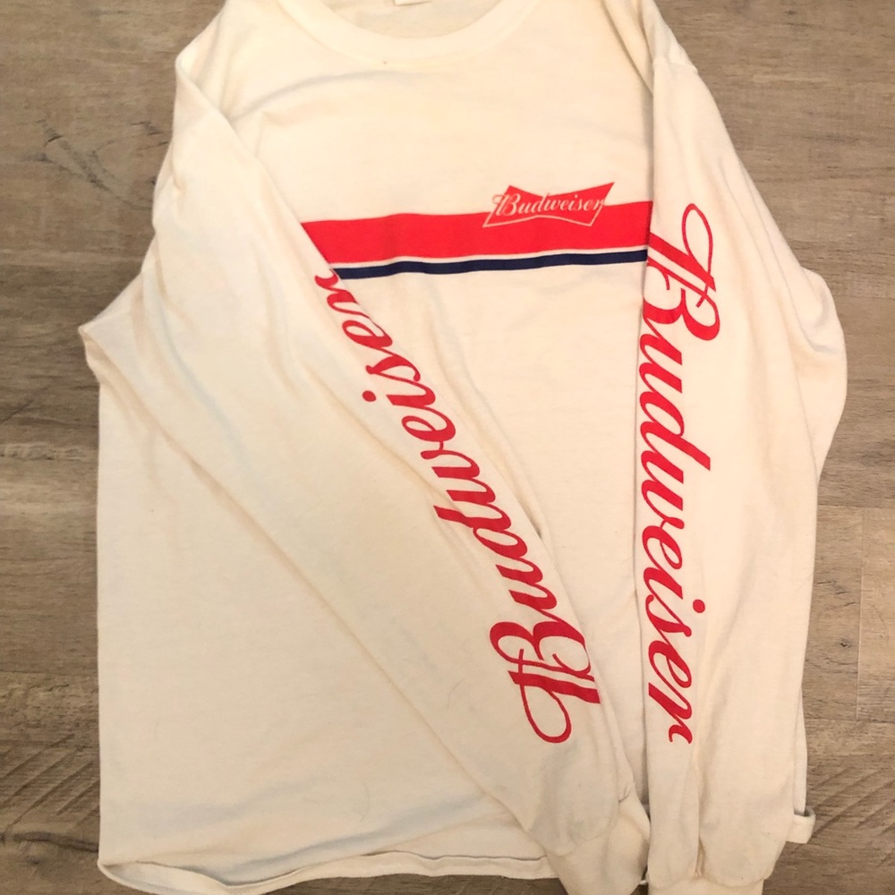 long sleeve budweiser tee